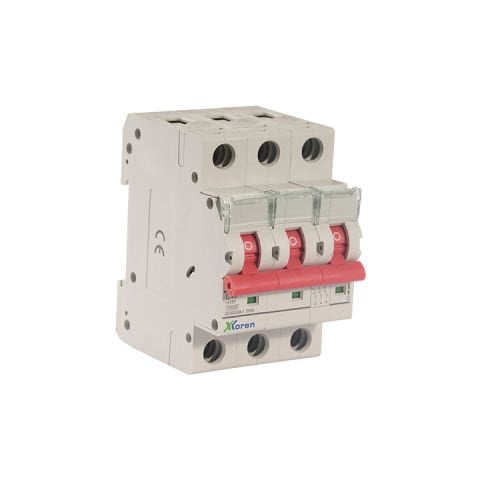 XKOREN 3 KUTUPLU C TİPİ 10KA 80A OTOMATİK SİGORTA