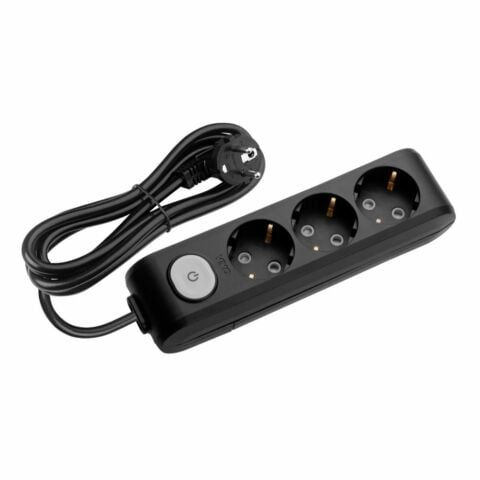 VİKO 90133302 SİYAH ÜÇLÜ PRİZ 2 METRE