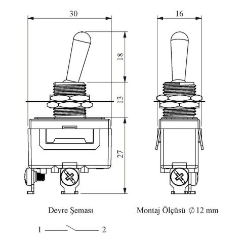 EMAS MA111 MANDALLI ANAHTAR ON-OFF