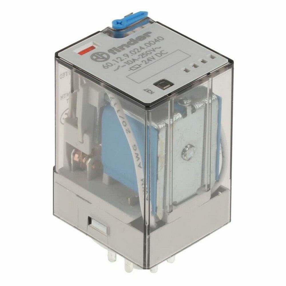 FINDER F.60.12.9.024.0040 GENEL KULLANIMLI 2 CO -10 A KONTAKLI 24 V DC 8 PİN