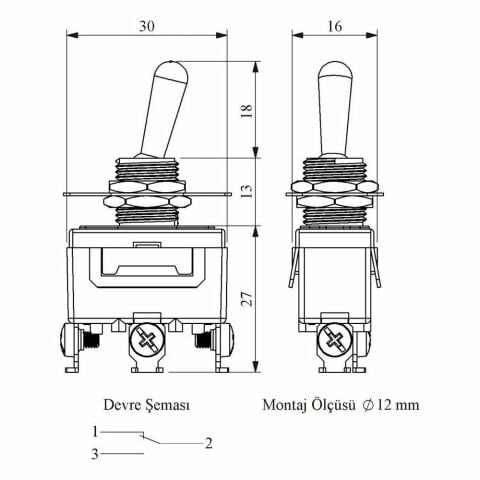 EMAS MA112 MANDALLI ANAHTAR ON-ON