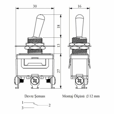 EMAS MA112 MANDALLI ANAHTAR ON-ON