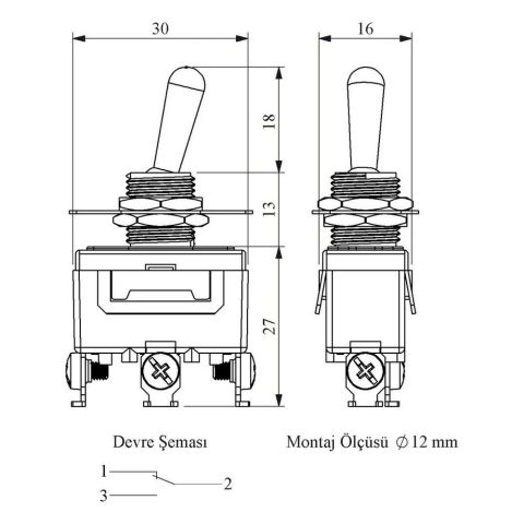 EMAS MA112 MANDALLI ANAHTAR ON-ON