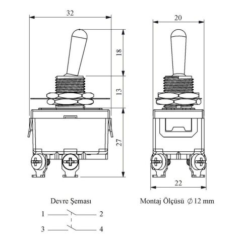 EMAS MA121 MANDALLI ANAHTAR PL TUT. ON-OFF