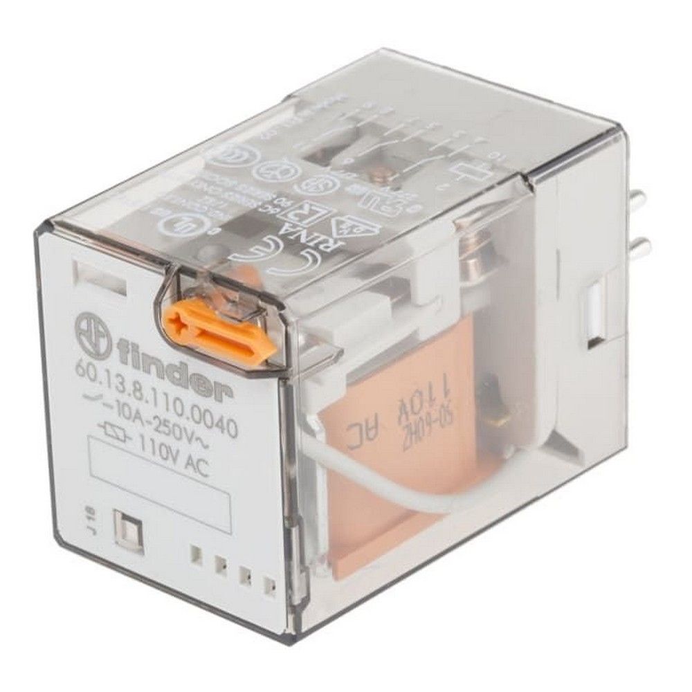 FINDER F.60.13.8.110.0040 GENEL KULLANIMLI 3CO-10A KONTAKLI AC 110V