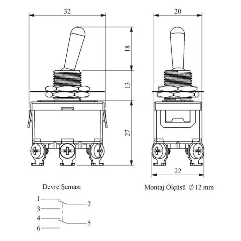 EMAS MA123 MANDALLI ANAHTAR PL TUT. ON-OFF-ON