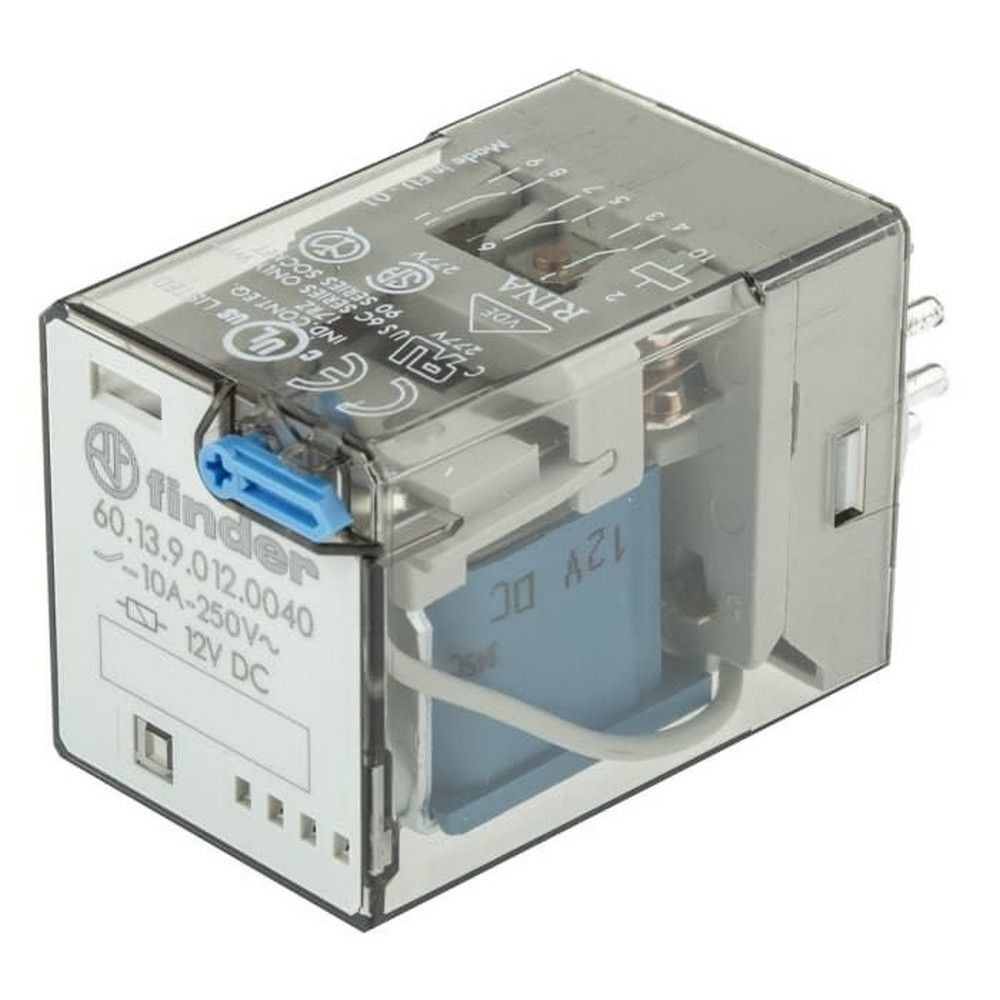 FINDER F.60.13.9.012.0040 GENEL KULLANIMLI 3CO-10A KONTAKLI DC 12V