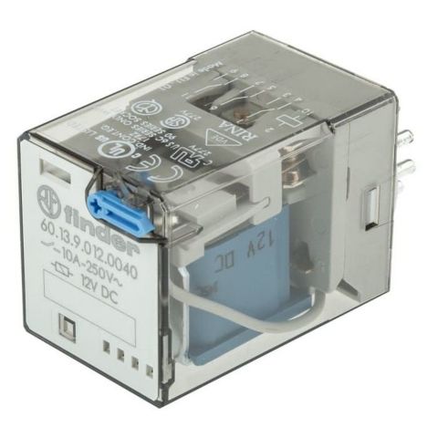 FINDER F.60.13.9.012.0040 GENEL KULLANIMLI 3CO-10A KONTAKLI DC 12V