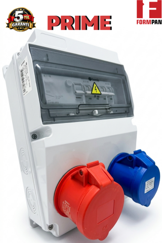 FORMPAN PRIME 22kW Trifaze 7,4kW Monofaze - Elektrikli Araç Şarj Cihazı Kombinasyon Kutusu IP44