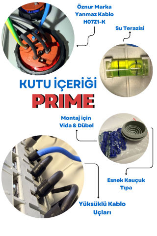 FORMPAN PRIME 22kW Trifaze 7,4kW Monofaze - Elektrikli Araç Şarj Cihazı Kombinasyon Kutusu IP44
