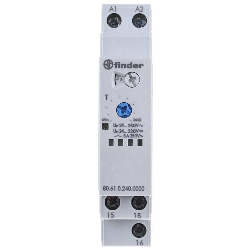 FINDER F.80.61.0.240.0000 ZAMAN RÖLESİ BIRAKMADA GECİKMELİ (24-240V AC10C)