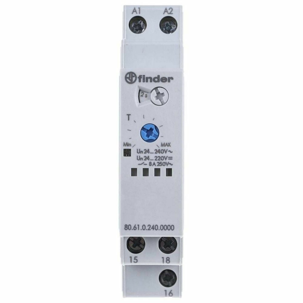 FINDER F.80.61.0.240.0000 ZAMAN RÖLESİ BIRAKMADA GECİKMELİ (24-240V AC10C)