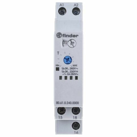 FINDER F.80.61.0.240.0000 ZAMAN RÖLESİ BIRAKMADA GECİKMELİ (24-240V AC10C)