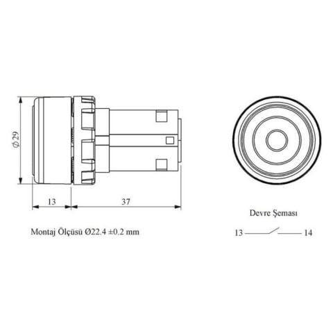 EMAS MB100FS MONOBLOK KALICILI SARI CAMLI 1NO