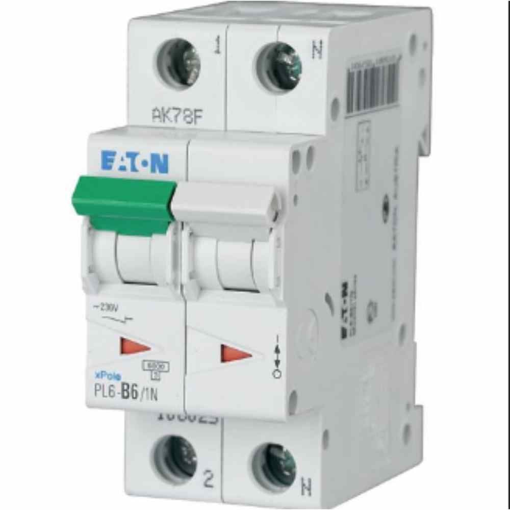 EATON PL6-C6/1N MİNYATÜR DEVRE KESİCİ - 6KA - C EĞRİSİ - 1X6A+N
