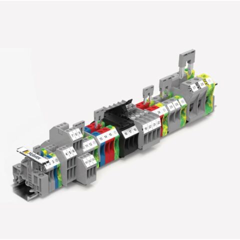 MOLWEX DC4-HE 4MM² SİGORTALI KLEMENS, 24 V AC/DC LEDLİ, SİYAH MOLWEX 150 101