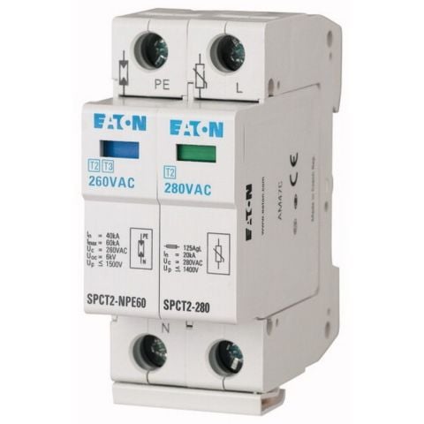 EATON SPCT2-335-1+NPE PARAFUDR (C) 335VAC, 1.5KV, IN=20KA/30KA - 1+1P