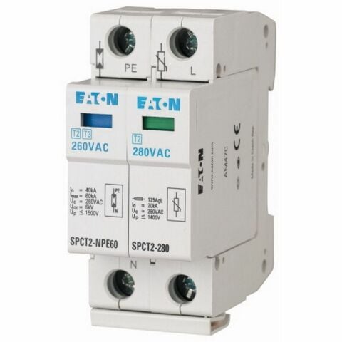 EATON SPCT2-335-1+NPE PARAFUDR (C) 335VAC, 1.5KV, IN=20KA/30KA - 1+1P