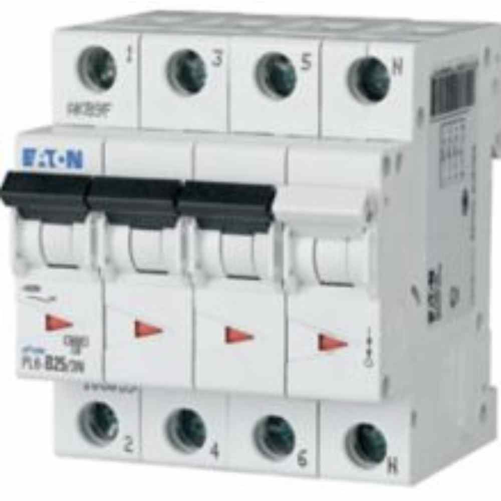 EATON PL6-C25/3N OTOMATİK SİGORTA - 6KA - C EĞRİSİ - 3X25A+N