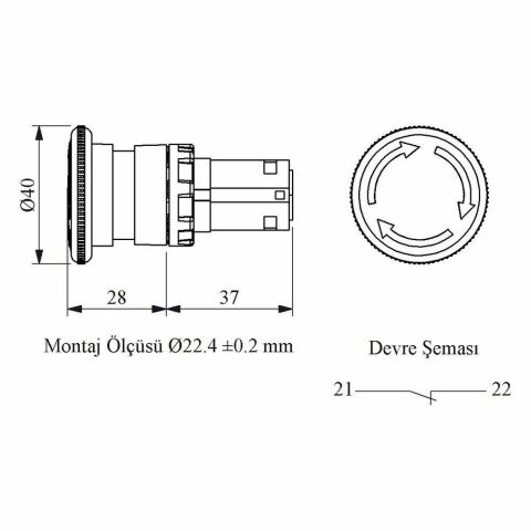 EMAS MB200E B SERİSİ MONOBLOK ŞOKLU EMNİYET 1NC
