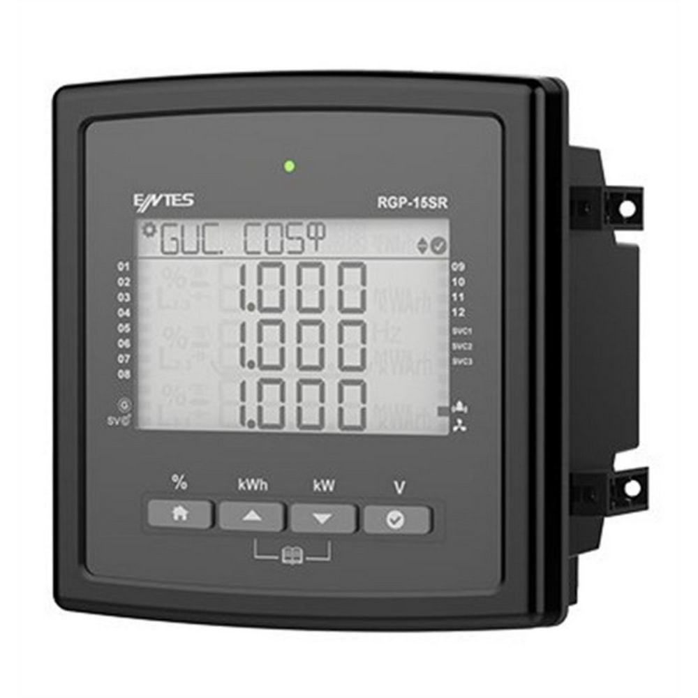 ENTES RGP-15SR 144X144 85V300V AC-DC SEGMENT LCD REAKTİF GÜÇ KONTROL RÖLESİ