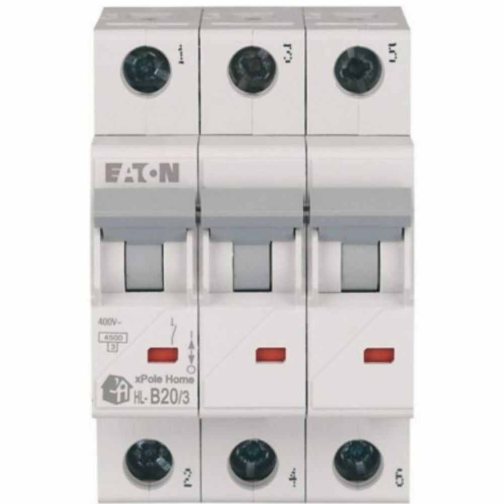 EATON HL-B20/3 MİNYATÜR DEVRE KESİCİ - 4,5KA - B EĞRİSİ - 3X20A