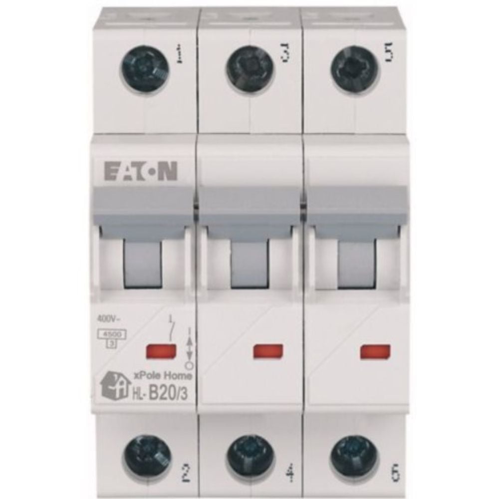EATON HL-B20/3 MİNYATÜR DEVRE KESİCİ - 4,5KA - B EĞRİSİ - 3X20A