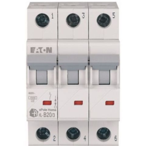EATON HL-B20/3 MİNYATÜR DEVRE KESİCİ - 4,5KA - B EĞRİSİ - 3X20A