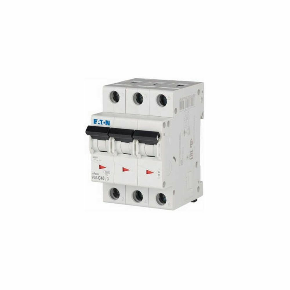 EATON PL6-C40/3N OTOMATİK SİGORTA - 6KA - C EĞRİSİ - 3X40A+N