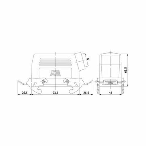 METE ENERJİ 16X16A. ÇOKLU UZATMA PRİZİ METAL MANDALLI CONTALI 403035S