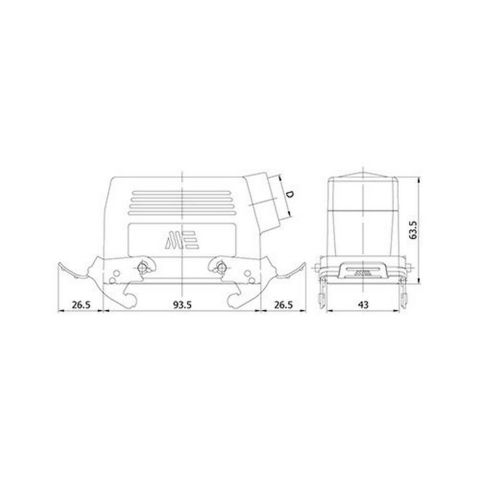 METE ENERJİ 16X16A. ÇOKLU UZATMA PRİZİ METAL MANDALLI CONTALI 403035S