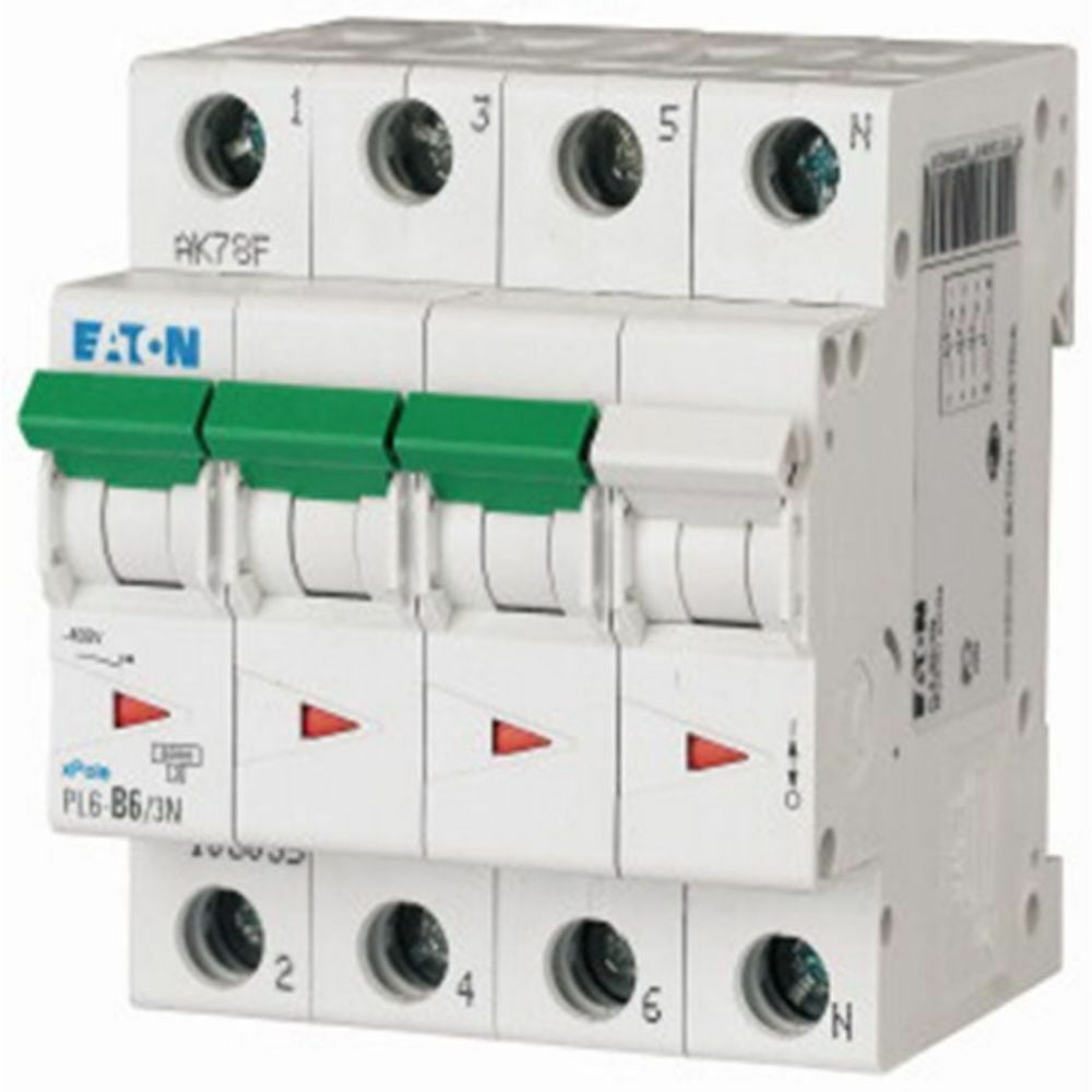 EATON PL6-C63/3N OTOMATİK SİGORTA - 6KA - C EĞRİSİ - 3X63A+N