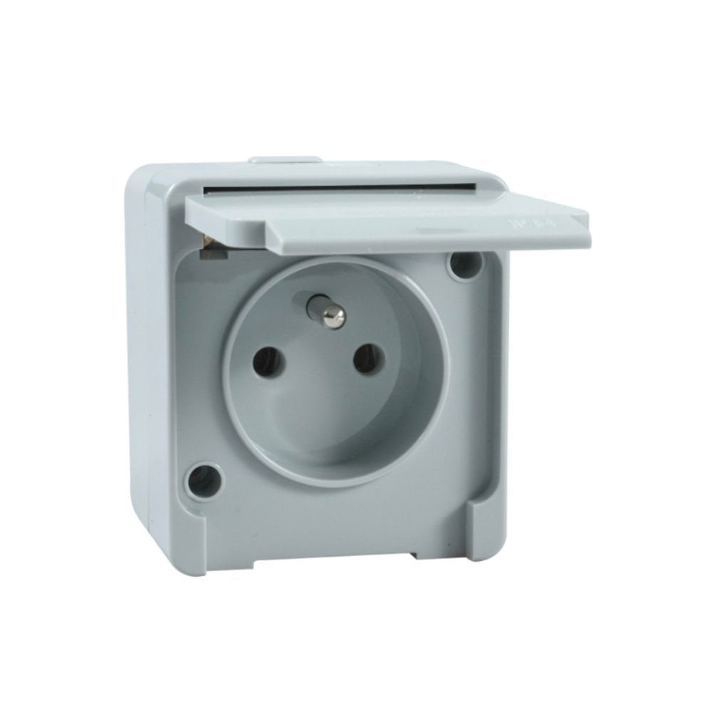 SCHNEIDER KAPAKLI TOPRAKLI UPS PRİZ NEMLİYER GRİ-SCH-ETK NML2800133