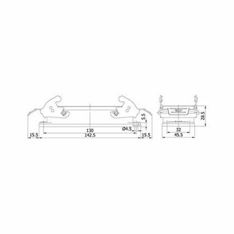 METE ENERJİ 24X16A. ÇOKLU MAKİNE FİŞİ METAL MANDAL 403041S