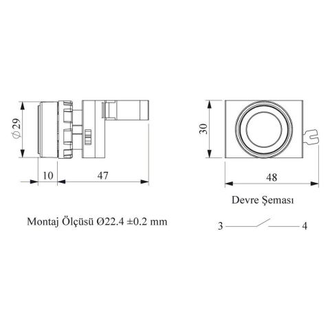 EMAS CM100DK C SOMUNLU METAL START KIRMIZI