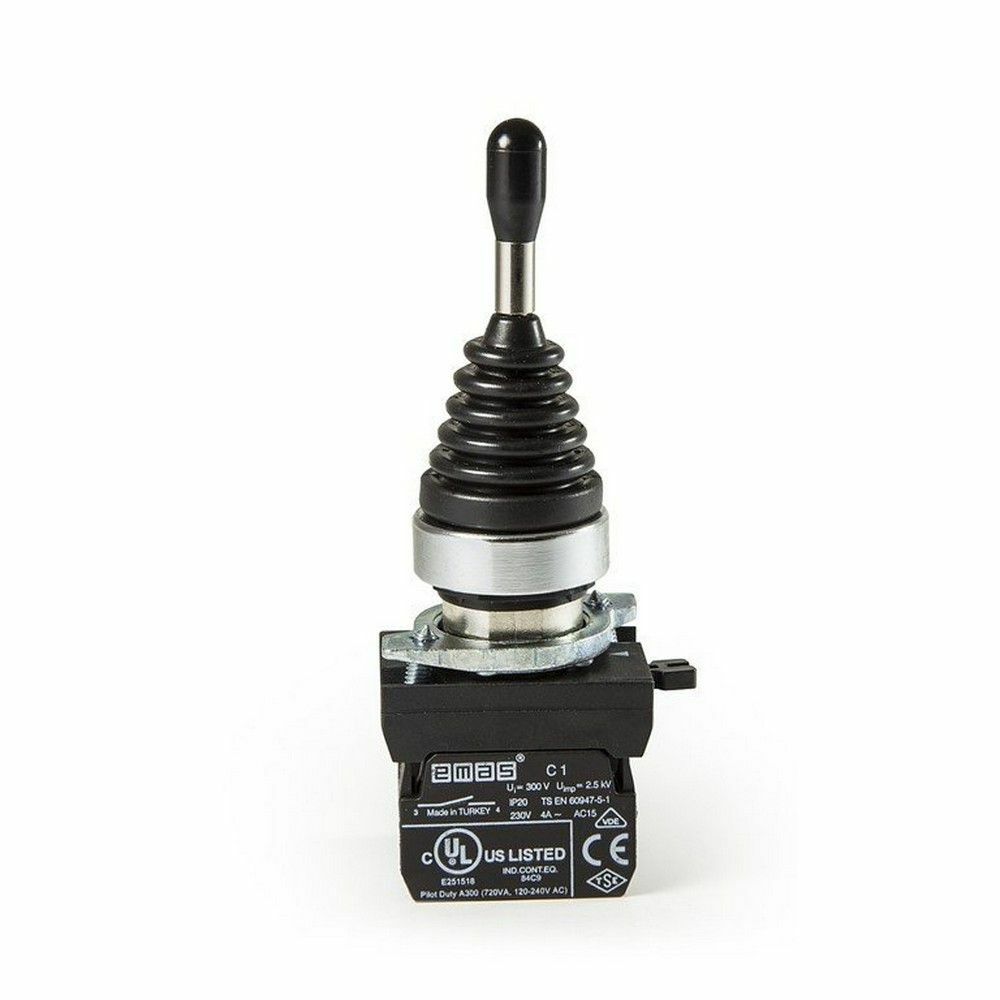 EMAS CM101DJ20 C SOMUNLU METAL JOYSTİK 2 POZ KALICI