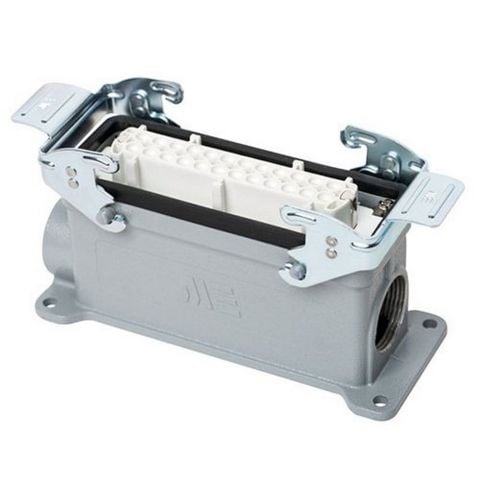 METE ENERJİ 24X16A. DUVAR PRİZ ÇİFT GİRİŞLİ METAL MANDALLI   403048S