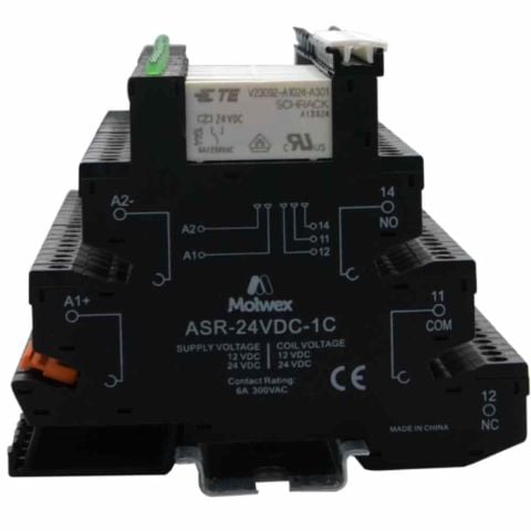 MOLWEX DS2.5 2.5 MM², YEŞİL, PUSH-İN, 1 GİRİŞ-1 ÇIKIŞ KLEMENS MOLWEX 160 012