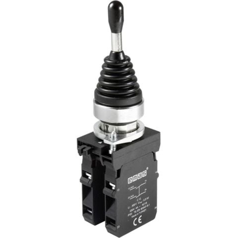 EMAS CM101DJ21 C SOMUNLU METAL JOYSTİK 2 POZ DÖNÜŞLÜ