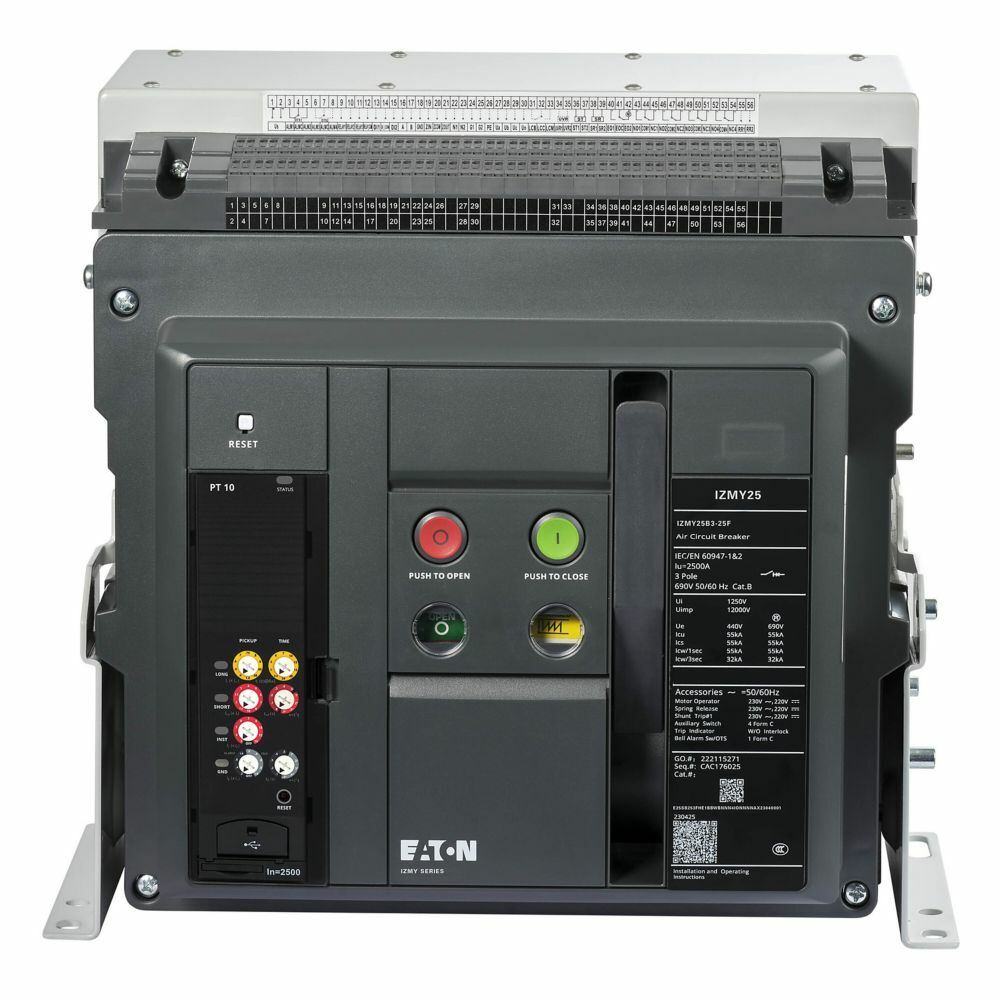 EATON IZMY25N4-25F Açık Tip Şalter (LSI Koruma) 4x2500A 66kA