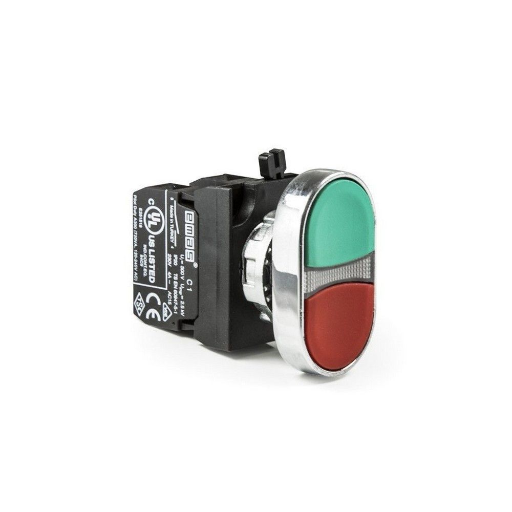 EMAS CM102K20KY C SOMUNLU METAL ÇİFT DEVRE KIRMIZI/YEŞİL