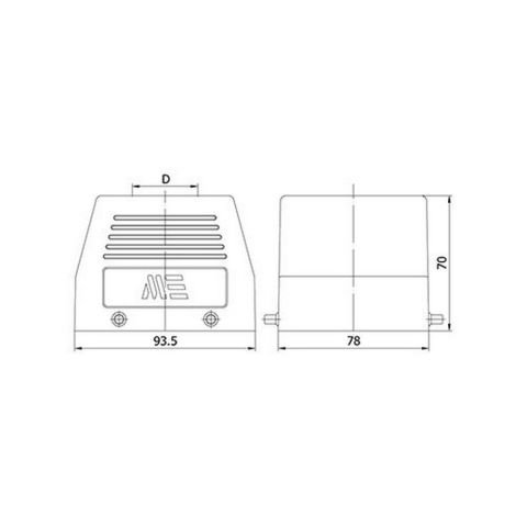 METE ENERJİ 32X16A. ÇOKLU UZATMA PRİZİ ÜSTTEN GİRİŞLİ 403052