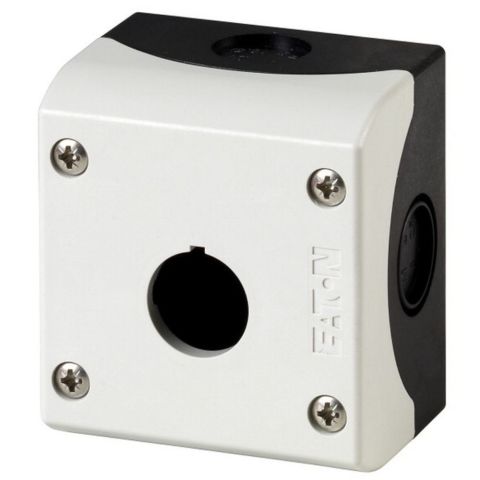 EATON 216535 BUTON AKSESUARI: BUTON KUTUSU, 1'Lİ, GRİ/SİYAH
