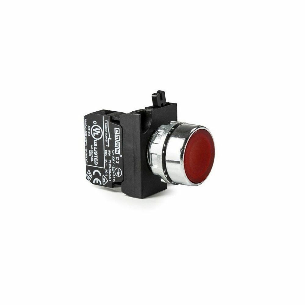 EMAS CM200DK C SOMUNLU METAL STOP KIRMIZI