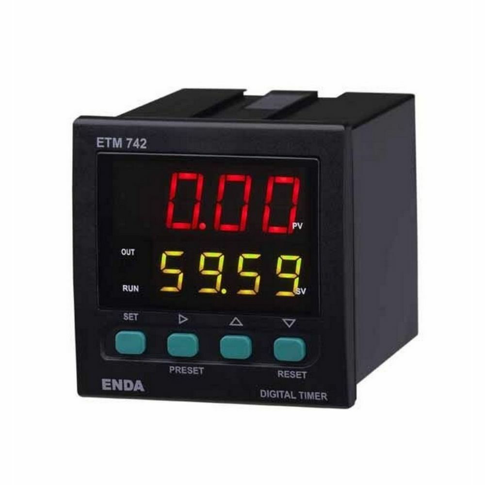 ENDA ETM742 SM 9-30VDC/7-24VAC DİJİTAL ZAMAN RÖLESİ 72X72