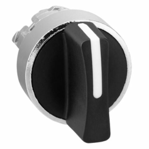 SCHNEIDER SİYAH MANDAL BUTON BAŞLIĞI Ø22 3 KONUMLU YAYLI DÖNÜŞ ZB4BD7