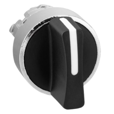 SCHNEIDER SİYAH MANDAL BUTON BAŞLIĞI Ø22 3 KONUMLU YAYLI DÖNÜŞ ZB4BD7