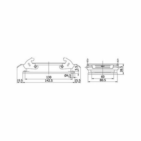 METE ENERJİ 48X16A. ÇOKLU MAKİNE PRİZ METAL MANDALLI 403060S