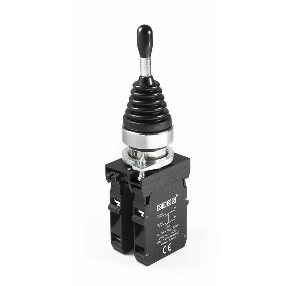 EMAS CM707DJ40 C SOMUNLU METAL JOYSTİK 4 POZ KALICILI