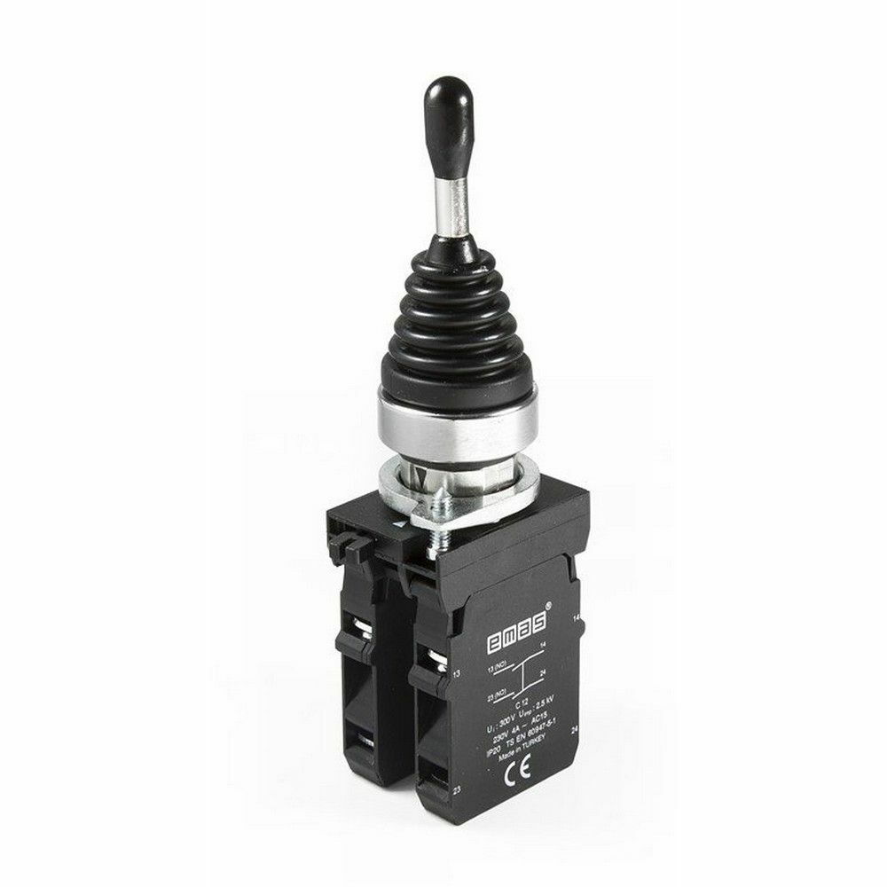 EMAS CM707DJ40 C SOMUNLU METAL JOYSTİK 4 POZ KALICILI